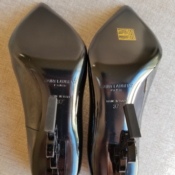NIB Saint Laurent Black Patent Opyum 110 Pumps - Picture 5 of 8